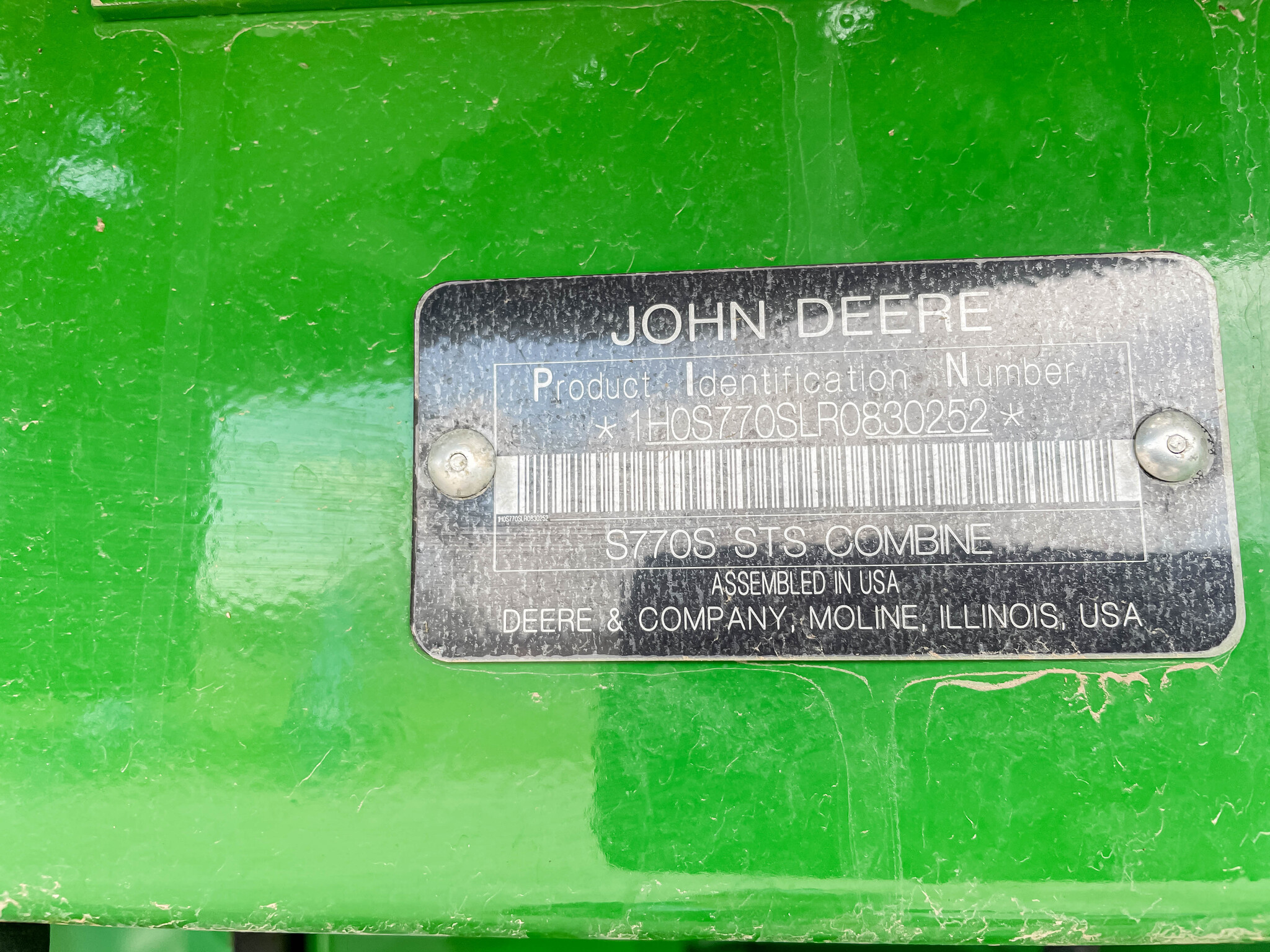  2024 John Deere S770 at LandMark in Superior, NE