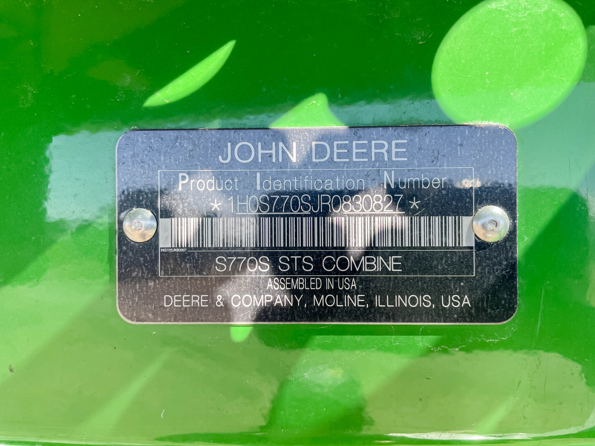  2024 John Deere S770 at LandMark in Red Cloud, NE